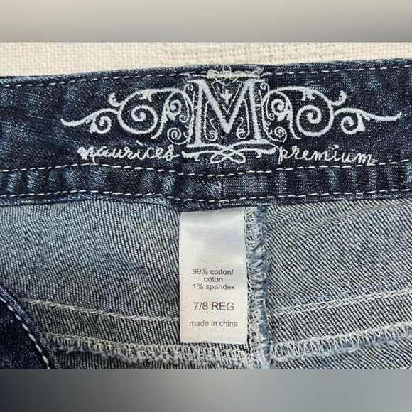 Maurices Premium Jeans shorts  Mid Rise Stretch - Picture 6 of 11